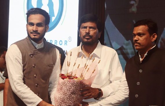 Ramzan Shaikh, through the Hopemirror Foundation, felicitated people within society